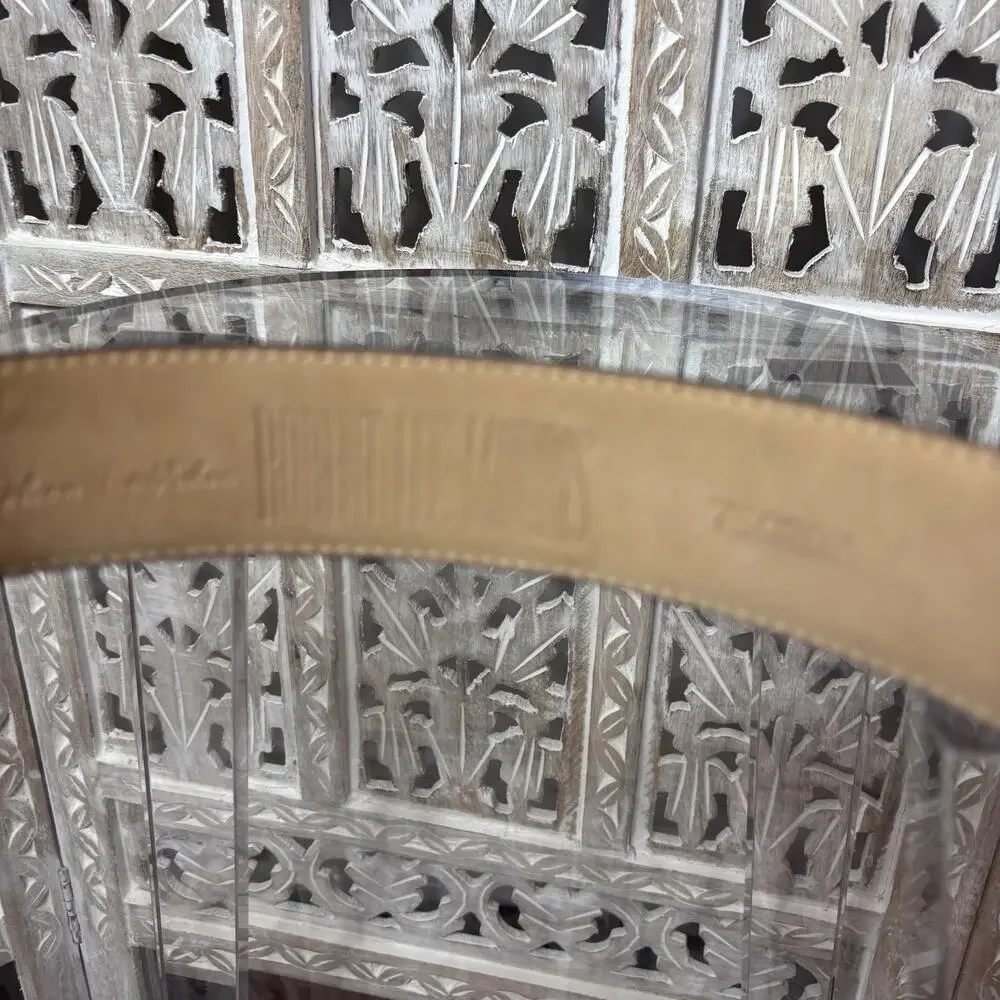 Robert Lee Morris Belt Italian Calf Skin Small Black Luxury Old Money Glam